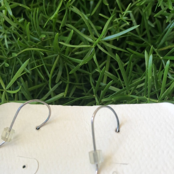 Hand Crafted Stainless Steel Earrings - 2 Stone Balls Dark Purple- Brand New - Picture 6 of 6